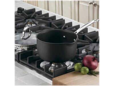 Cuisinart Chefs Classic Aluminum 2 Qt. Pour Saucepan with Cover, Black (619-18P)