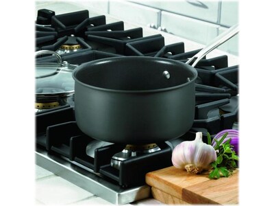 Cuisinart Chef's Classic Aluminum 2 Qt. Saucepan with Cover, Black (619-18)