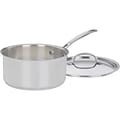 Cuisinart Chefs Classic Stainless Steel 3 Qt. Saucepan with Cover, Silver (7193-20)