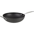 Cuisinart Chefs Classic Anodized 12.5 Stir-Fry Pan with Cover and Helper Handle, Black (626-32H)