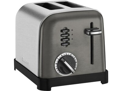 Cuisinart 2-Slice Pop-Up Toaster, Black/Stainless Steel (CPT-160BKS)