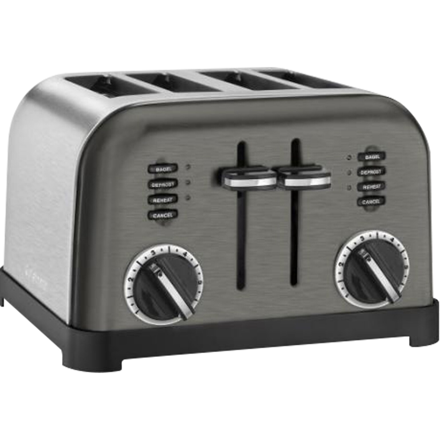 Cuisinart 4-Slice Pop-Up Toaster, Black/Stainless Steel (CPT-180BKS)