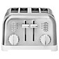 Cuisinart 4-Slice Pop-Up Toaster, White/Stainless Steel (CPT-180W)