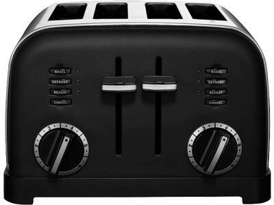 Cuisinart 4-Slice Pop-Up Toaster, Matte Black (CPT-180MB)