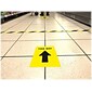 Avery Directional "This Way" Preprinted Floor Decals, 8" x 10.5", Yellow/Black, 5/Pack (83022)