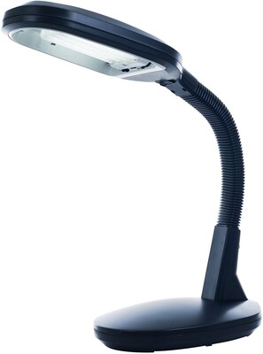 Lavish Home Sunlight Compact Fluorescent (CFL) Desk Lamp, 22H, Black (72-0893)