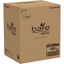 Solo Bare® Eco-Forward® Cold Cups, 6 oz., White, 5000/Carton (6RB-2050/GR2050)