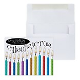 Custom Birthday Candles Chiropractor Greeting Cards, With Envelopes, 5-3/8 x 4-1/4, 25 Cards per S