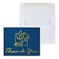 Custom Flower Thank You Greeting Cards with Foil, With Envelopes, 4-1/4" x 5-3/8", 25 Cards per Set