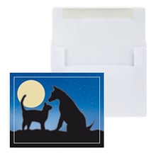 Custom Pets in Moonlight Welcome Cards, With Envelopes, 4-1/4 x 5-3/8, 25 Cards per Set