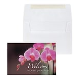 Custom Welcome Practice Orchid Greeting Cards, With Envelopes, 4 x 6, 25 Cards per Set