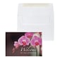 Custom Welcome Practice Orchid Greeting Cards, With Envelopes, 4" x 6", 25 Cards per Set