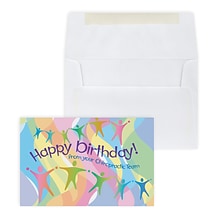 Custom Happy Birthday from Chiropractor Greeting Cards, With Envelopes, 4 x 6, 25 Cards per Set