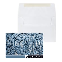 Custom Welcome Apple Greeting Cards, With Envelopes, 4-1/4 x 5-3/8, 25 Cards per Set