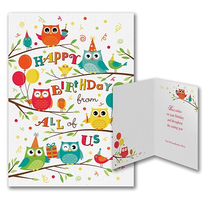 5 Cards Greeting Cards Set Birthday 