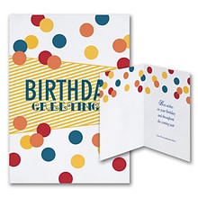Custom Patterned Birthday Cards, With Envelopes, 5-5/8 x 7-7/8, 25 Cards per Set