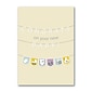 Custom Baby Bunting Congratulations Cards, With Envelopes, 5-5/8" x 7-7/8", 25 Cards per Set