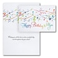Assorted Birthday Cards, With Envelopes, Various Card Sizes, 50 Cards per Set