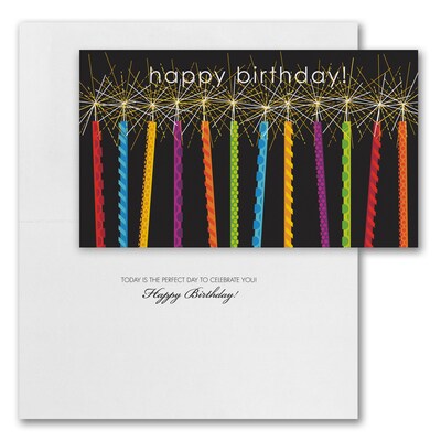 Assorted Birthday Cards, With Envelopes, Various Card Sizes, 50 Cards per Set