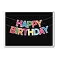 Custom Happy Birthday Banner Cards, With Envelopes, 7 x 5, 25 Cards per Set