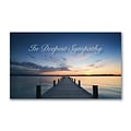Custom Calming Waters Sympathy Cards, With Envelopes, 8 x 4-11/16, 25 Cards per Set