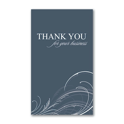 Custom Business Appreciation Thank You Cards, With Envelopes, 4-11/16 x 8, 25 Cards per Set