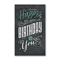 Custom Chalkboard Birthday Cards, With Envelopes, 4-11/16 x 8, 25 Cards per Set