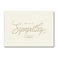 Custom Golden Sympathy Cards, With Envelopes, 7-7/8" x 5-5/8", 25 Cards per Set