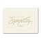 Custom Golden Sympathy Cards, With Envelopes, 7-7/8 x 5-5/8, 25 Cards per Set