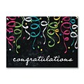 Custom Chalkboard Confetti Congratulations Cards, With Envelopes, 7-7/8 x 5-5/8, 25 Cards per Set