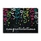 Custom Chalkboard Confetti Congratulations Cards, With Envelopes, 7-7/8 x 5-5/8, 25 Cards per Set