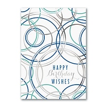 Custom Geometric Birthday Wishes Cards, With Envelopes, 5-5/8 x 7-7/8, 25 Cards per Set