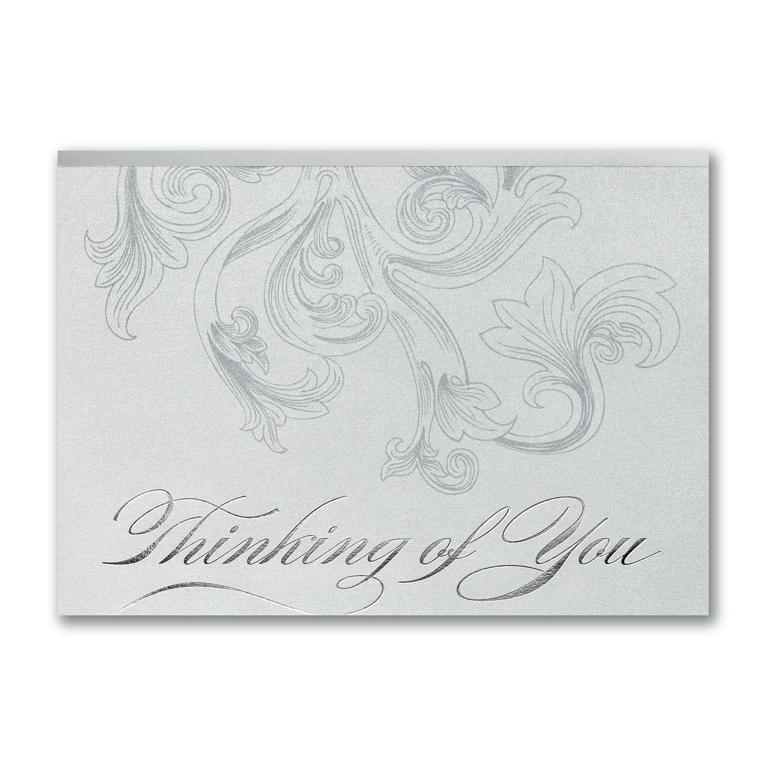 Custom Thinking of You Filigree Thinking of You Cards, With Envelopes, 7-7/8 x 5-5/8, 25 Cards per Set