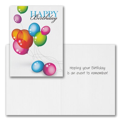 Assorted Mini Birthday Cards, 5-1/2" x 4-1/4", With Envelopes, 25 Cards per Set