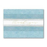 Custom Watercolor Stripes Thank You Cards, With Envelopes, 7-7/8 x 5-5/8, 25 Cards per Set