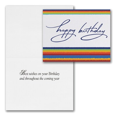 Assorted Mini Birthday Cards, 5-1/2" x 4-1/4", With Envelopes, 25 Cards per Set