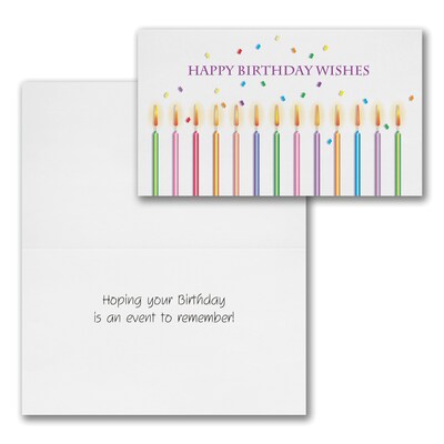 Assorted Economy All-Occasion Cards, With Envelopes, 8" x 4-11/16", 50 Cards per Set