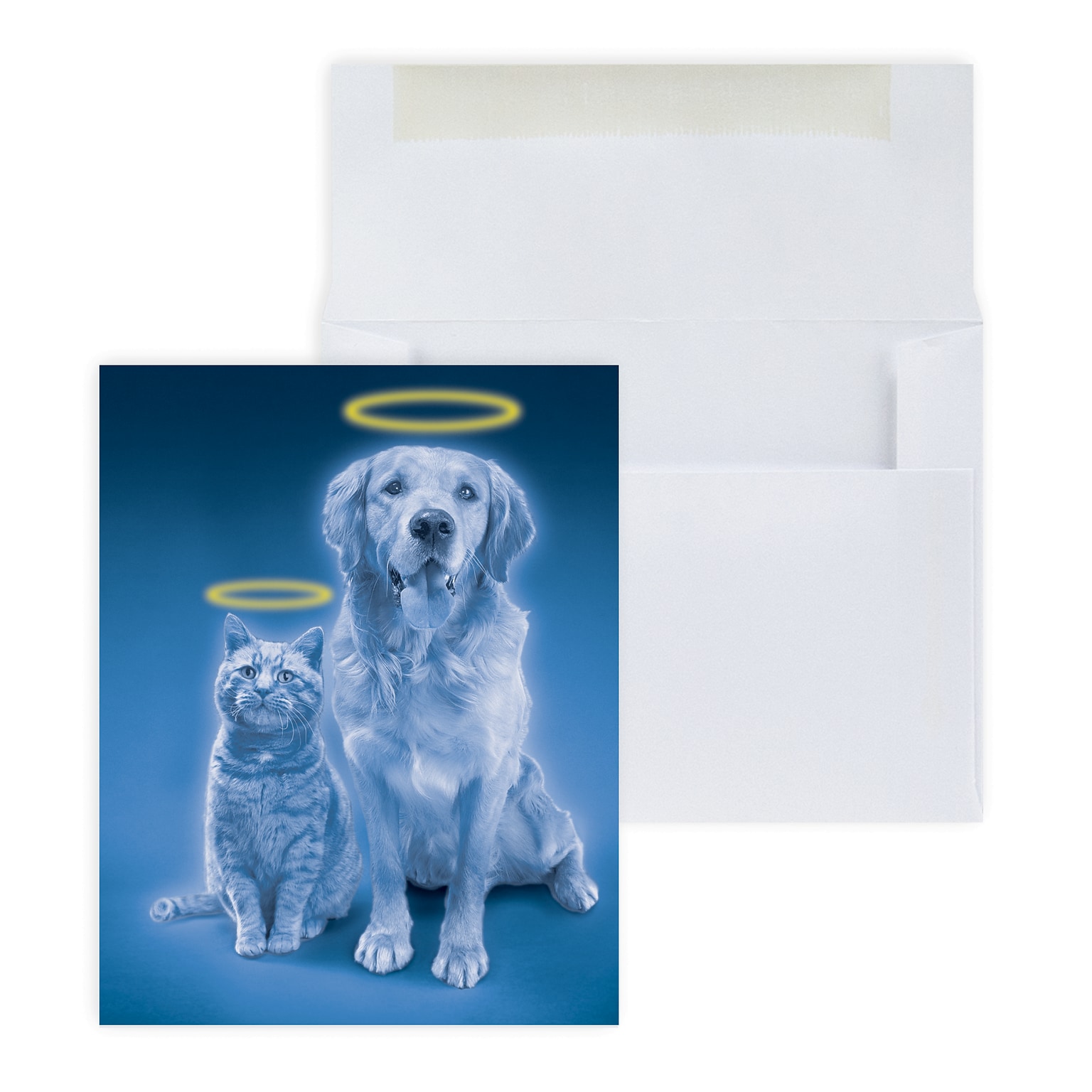 Custom Never Forget Good Friends Pet Sympathy Cards, With Envelopes, 4-1/4 x 5-3/8, 25 Cards per Set
