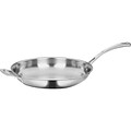 Cuisinart Stainless Steel 12 Frying Pan with Helper Handle, Silver (FCT22-30H)