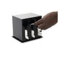 Mind Reader 3-Compartment Plastic Utensil Sorter and Dispenser, Black (3CSTOR-BLK)