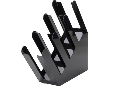 Mind Reader 3-Row Acrylic Cup Holder, Black (3ACUPHOLD-BLK)
