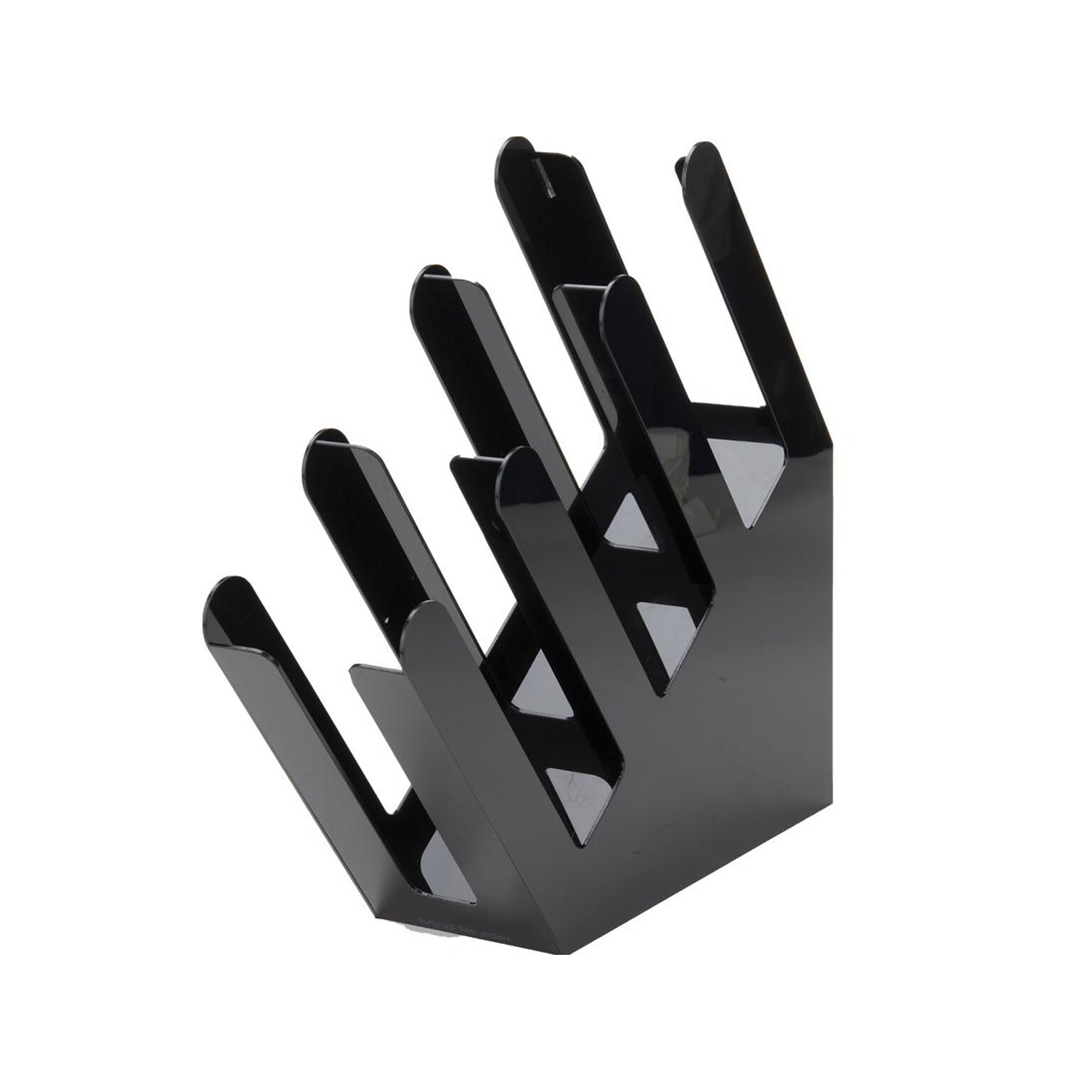 Mind Reader 3-Row Acrylic Cup Holder, Black (3ACUPHOLD-BLK)
