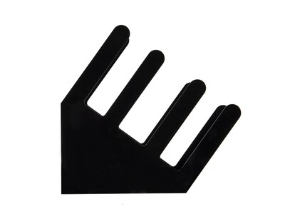 Mind Reader 3-Row Acrylic Cup Holder, Black (3ACUPHOLD-BLK)