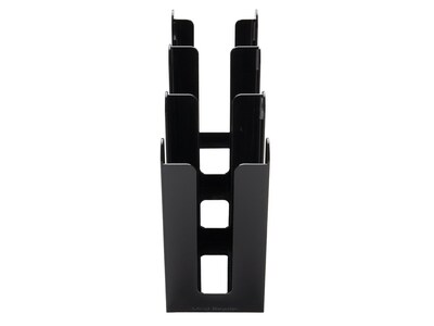 Mind Reader 3-Row Acrylic Cup Holder, Black (3ACUPHOLD-BLK)