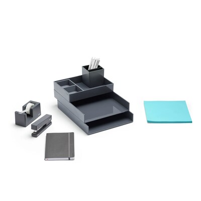 Poppin Dark Gray Dream Desk (103649)