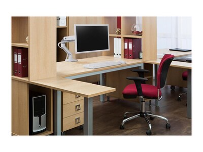 Ergotron HX Desk Monitor Arm, Up to 42", White (45-475-216)