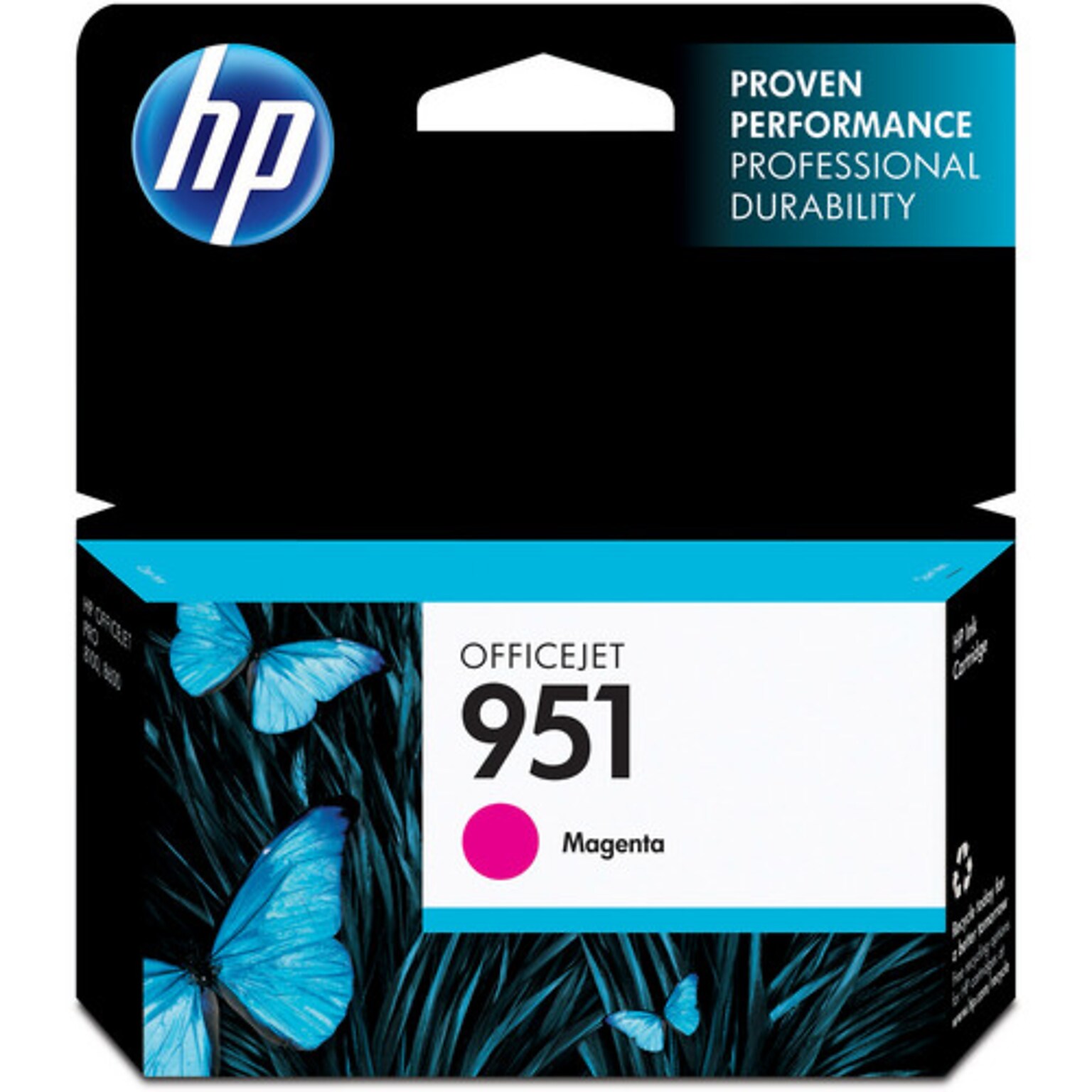HP 951 Magenta Standard Yield Ink Cartridge, Prints Up to 700 Pages (CN051AN#140)