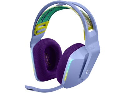 Logitech G Series G733 Wireless Over-the-Ear Gaming Headset, Lilac (981-000889)