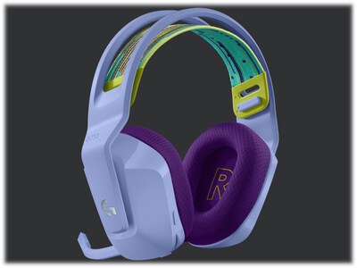 Logitech G Series G733 Wireless Over-the-Ear Gaming Headset, Lilac (981-000889)