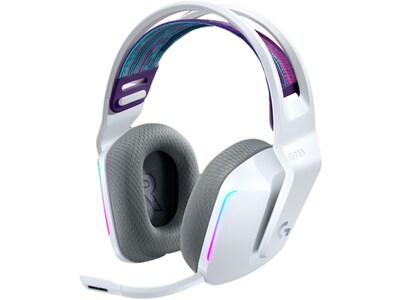 Logitech G Series G733 Wireless Over-the-Ear Gaming Headset, White (981-000882)